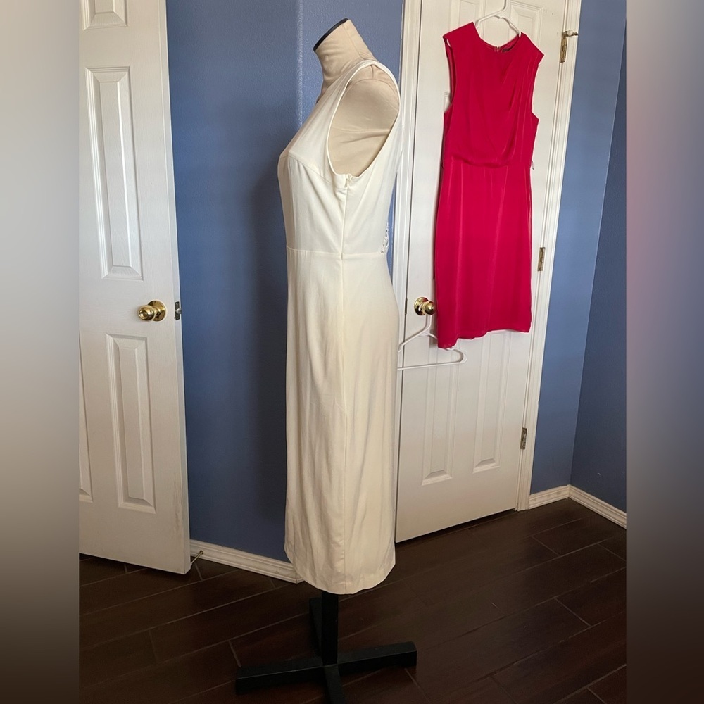 Black Swan Ecru Midi Sleeveless Dress - Picture 5 of 11